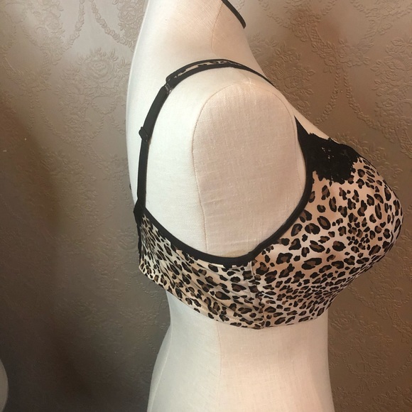 Cacique Bra 42DDD Leopard Lace in good condition - Picture 3 of 6